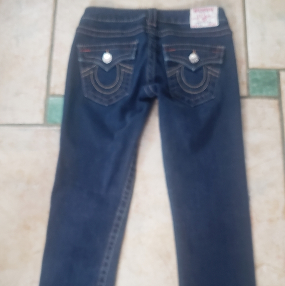 True Religion Julie Jean's Dark Denim Sz 24 - Picture 3 of 4